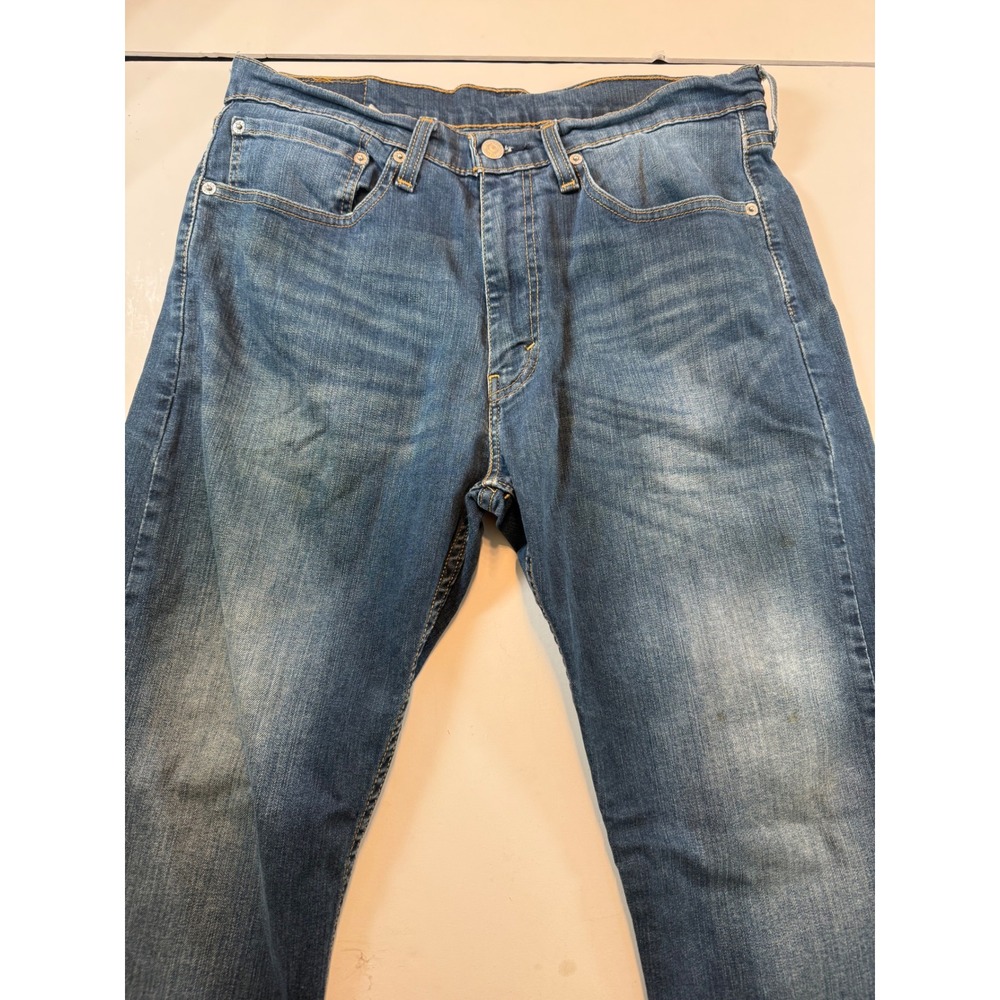 Levis 505 Regular Fit Mens Jeans Blue WaterLess Denim W34 L30 00505-1064
